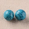 Synthetic Turquoise  Round Ball Beads G-I174-16mm-03-2