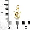 Brass Micro Pave Cubic Zirconia Pendants KK-K400-41G-3