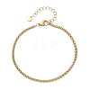 304 Stainless Steel Wheat Chains Bracelets for Women BJEW-JB12915-01-1