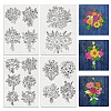 4 Sheets 11.6x8.2 Inch Stick and Stitch Embroidery Patterns DIY-WH0455-150-1