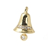 Brass Micro Pave Cubic Zirconia Pendants KK-P290-27G-1