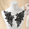 Polyester Embroidery Sequin Costume Accessories DIY-WH20025-016D-4