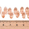 Crystal Glass Beads Strands X-GLAA-D033-38-2
