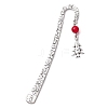 Christmas Theme Alloy Hook Bookmarks AJEW-JK00335-4