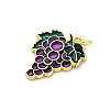 Brass Enamel Pendants KK-U066-05B-G-2