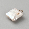 Natural Baroque Keshi Pearl Charms KK-CJC0025-001G-06-2