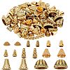  80Pcs 8 Style Tibetan Style Alloy Beads Cone & Caps FIND-NB0003-15-1