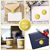 34 Sheets Self Adhesive Gold Foil Embossed Stickers DIY-WH0509-045-4