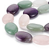 Natural Green Aventurine & Rose Quartz & Amethyst Beads Strands G-S359-353-3