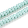 Opaque Spray Painted Glass Beads GLAA-ZX008-8mm-18A-1