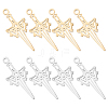 Unicraftale 16Pcs 2 Colors 304 Stainless Steel Pendants STAS-UN0055-76-1