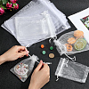 100Pcs 3 Styles Large Organza Pouches Portable Shoes Bag Travel Storage Drawstring Bags OP-SP0001-05-3