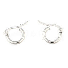 304 Stainless Steel Hoop Earrings EJEW-F105-36P