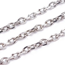 Tarnish Resistant 304 Stainless Steel Cable Chains STAS-I107-05P