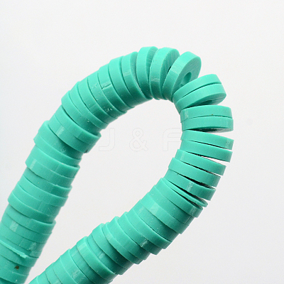 Handmade Polymer Clay Heishi Beads X-CLAY-R067-8.0mm-34-1