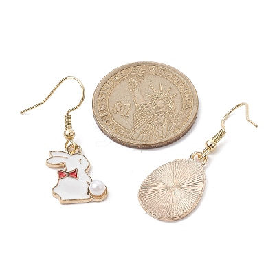 Easter Themed Alloy Enamel Dangle Earrings EJEW-JE05497-01-1