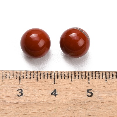 Natural Red Jasper Sphere Beads G-H359-02I-8mm-1