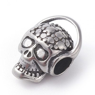 316 Surgical Stainless Steel European Beads STAS-G186-01AS-1