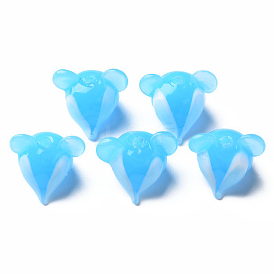 Handmade Transparent Lampwork Beads LAMP-T011-12A-1