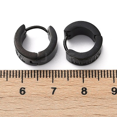 304 Stainless Steel Polishing Effect Hoop Earrings EJEW-M001-39EB-1