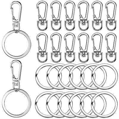 Alloy Swivel Lobster Claw Clasps FIND-SP0003-36-1