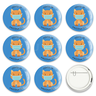 Tinplate Brooch JEWB-WH0012-037-1