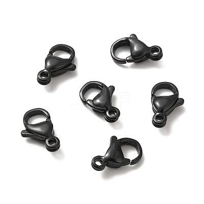 Spray Painted 304 Stainless Steel Lobster Claw Clasps LS-STAS-R120-01D-02-1