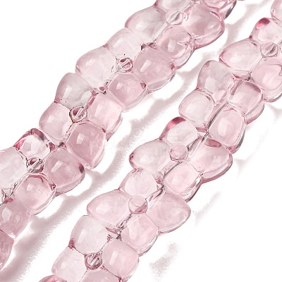 Transparent Glass Beads Strands GL-CBAAE04-01A-1