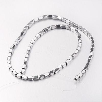 Electroplate Non-magnetic Synthetic Hematite Bead Strands G-F300-40B-01-1