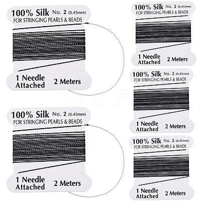 5Pcs Pure Silk Cord OCOR-BBC0001-04B-1