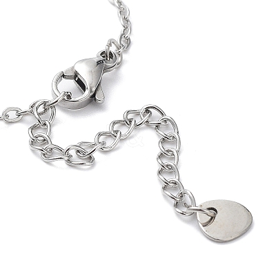 Tarnish Resistant 201 Stainless Steel Link Bracelets with Cable Chains BJEW-P297-01P-C-1