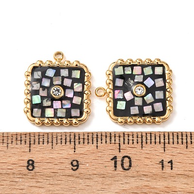 304 Stainless Steel Enamel Pendants STAS-F352-04A-02-1