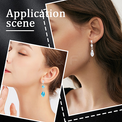 200Pcs Resin Studs Earring Findings FIND-SP0003-63-1
