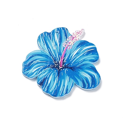Double-sided Printed Opaque Acrylic Pendants MACR-F075-02B-1