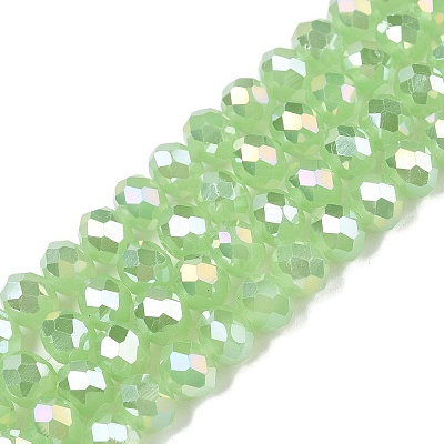 Electroplate Glass Beads Strands EGLA-A044-J6mm-B08-1