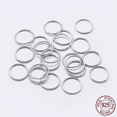 925 Sterling Silver Soldered Closed Jump Rings STER-F036-03P-1x9-1