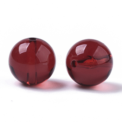Transparent Acrylic Beads X-OACR-S037-001A-1