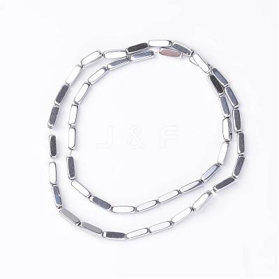Cuboid Non-Magnetic Synthetic Hematite Beads Strands G-D800-11B-1