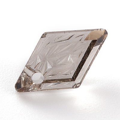 Embossed Glass Rhinestone Pendants GLAA-J101-04A-001SA-1