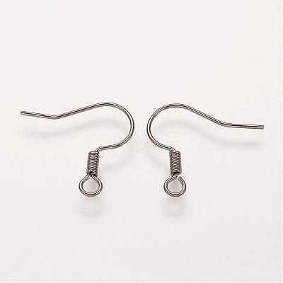 Brass Earring Hooks KK-Q363-B-NF-1