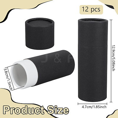 Column Cardboard Paper Essential Oil Bottle Storage Boxes with Caps CON-WH0115-08-1