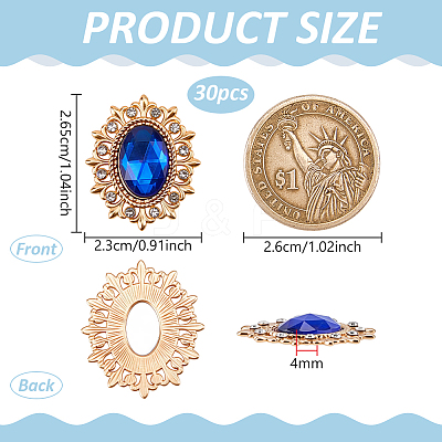 30Pcs Zinc Alloy Cabochons FIND-FG0005-56A-1