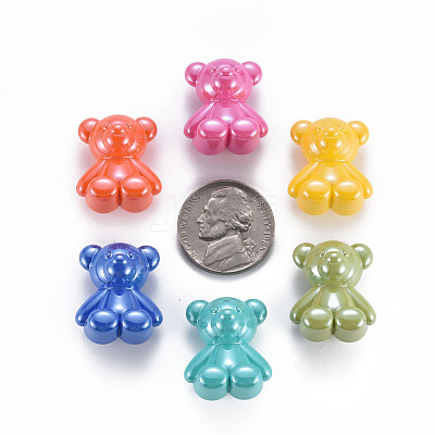 Pearlized Opaque Acrylic Beads X-MACR-S373-39I-1