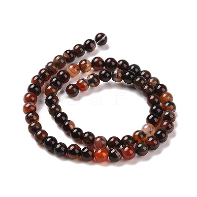 Natural Agate Beads Strands G-D845-02-4mm-1
