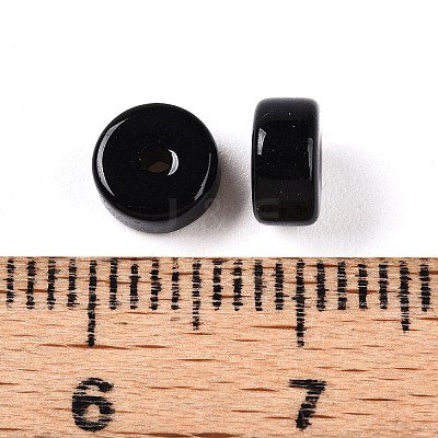 Opaque Solid Color Glass Beads X1-GLAA-N007-6x3mm-A01-1