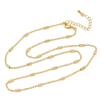2MM Brass Column Satellite Chain Necklaces for Women NJEW-B148-03G-1