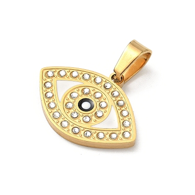 304 Stainless Steel Enamel Pendants STAS-H255-01A-G-1