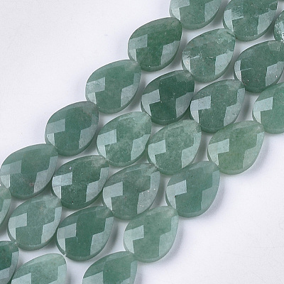 Natural Green Aventurine Beads Strands G-S354-09-1