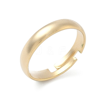Adjustable Brass Finger Rings Components KK-K414-09G-1