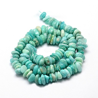 Natural Amazonite Chip Beads Strands X-G-E271-108-1